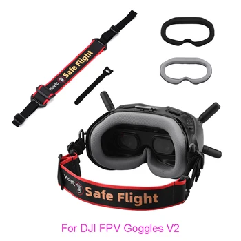 רצועת ראש הלהקה עין כרית על DJI משקפי FPV V2 צלחת הפנים תחליף DJI FPV משולבת משקפי 