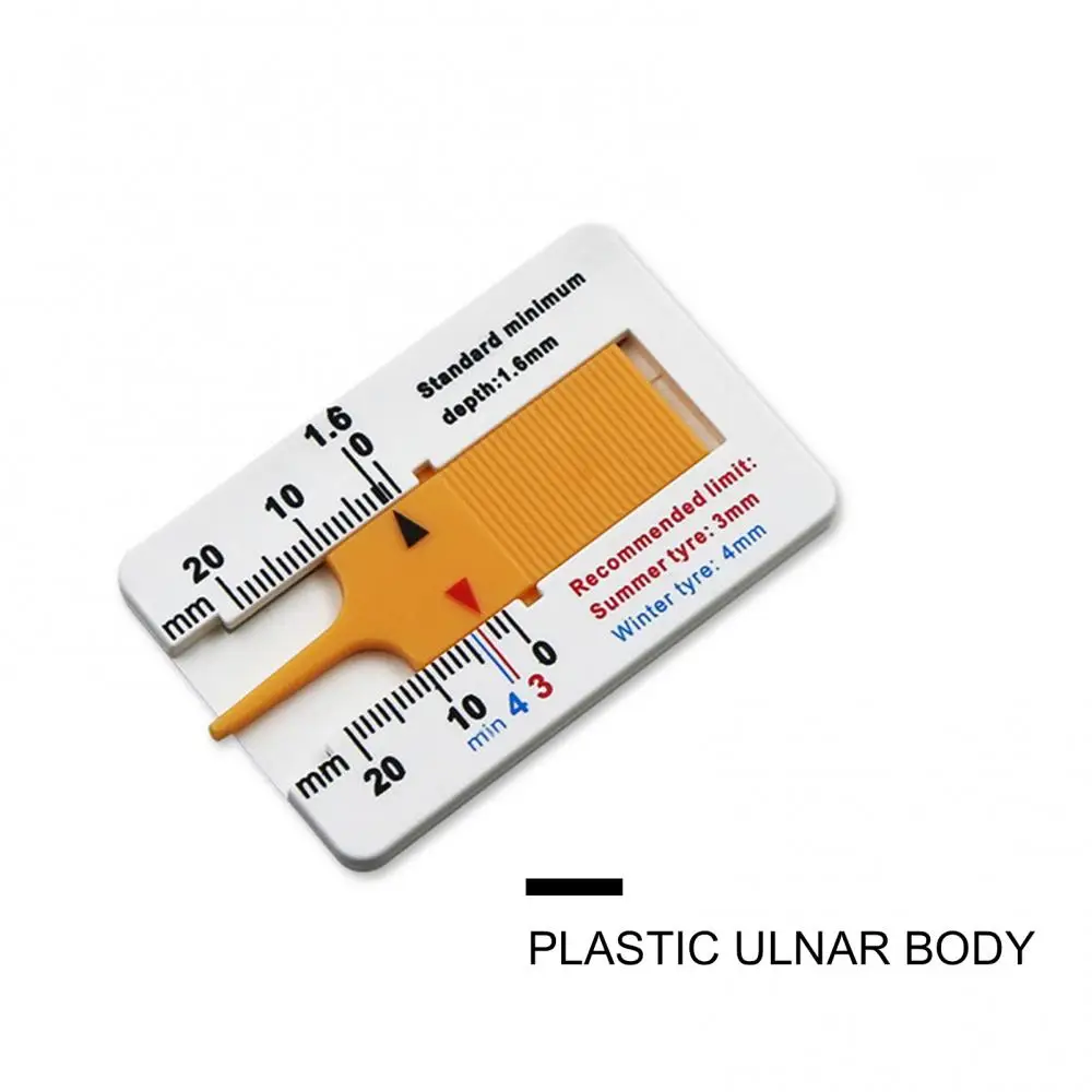 0-20mm נייד פלסטיק צמיג מד עומק Vernier Caliper כלי מדידה