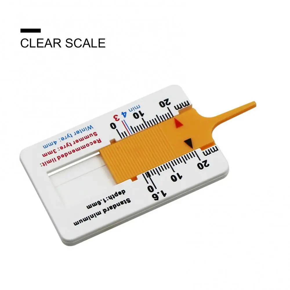 0-20mm נייד פלסטיק צמיג מד עומק Vernier Caliper כלי מדידה