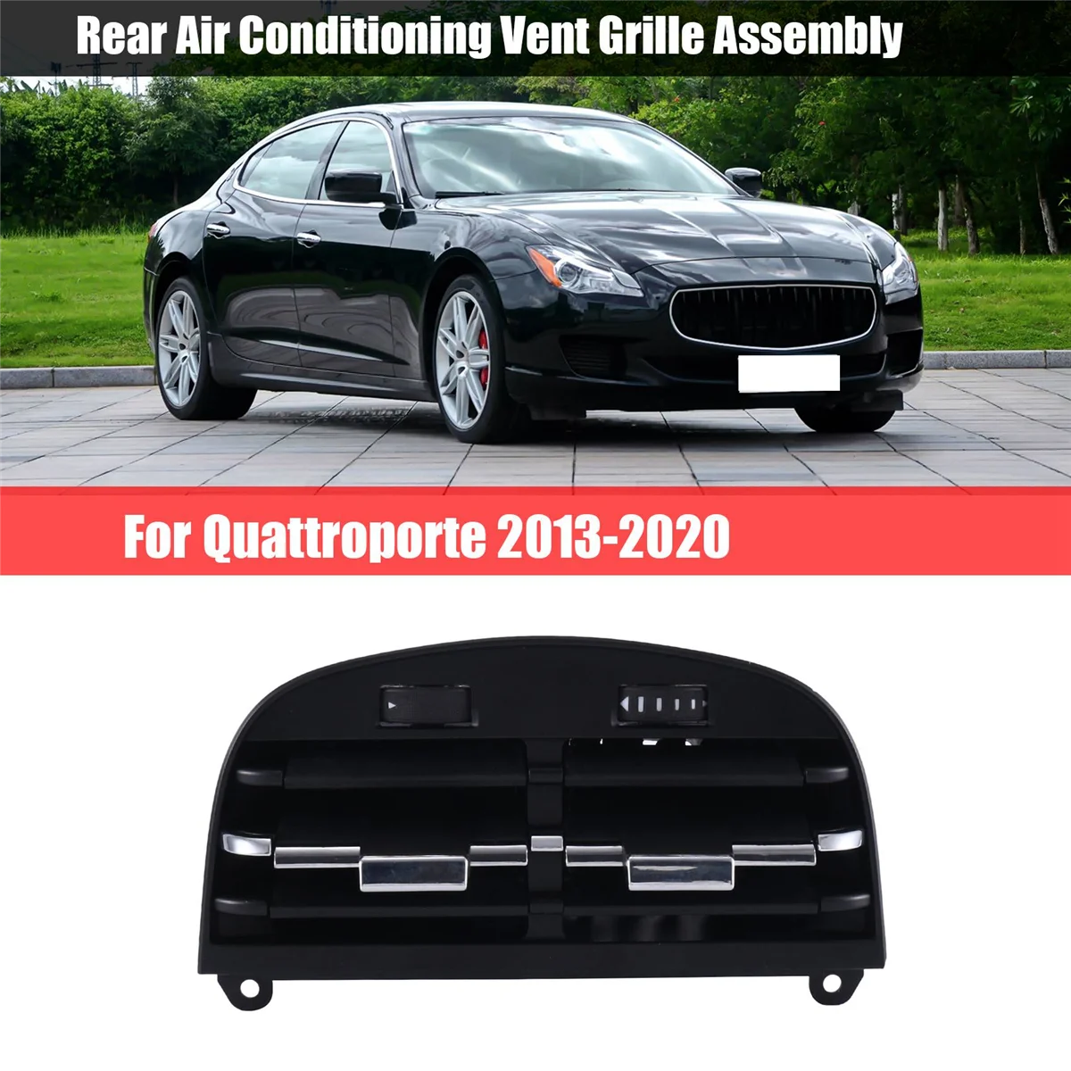 670011357 אחורי לרכב מיזוג אוויר אוורור גריל הרכבה עבור מזראטי Quattroporte 2013-2020 670011357-C