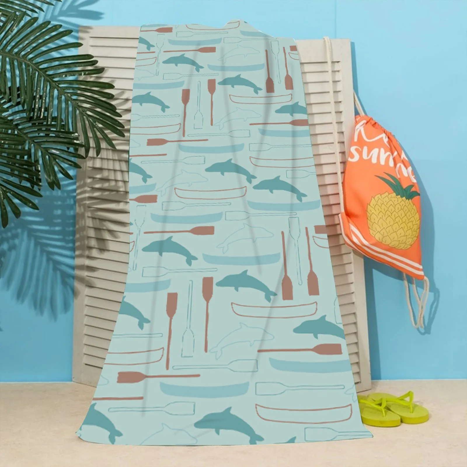 הדפסה מגבת חוף הדפסה דיגיטלית הצעיף נייד מהיר יבש מגבת תוספת זמן מגבות חוף למבוגרים מגבת לשטוף סט