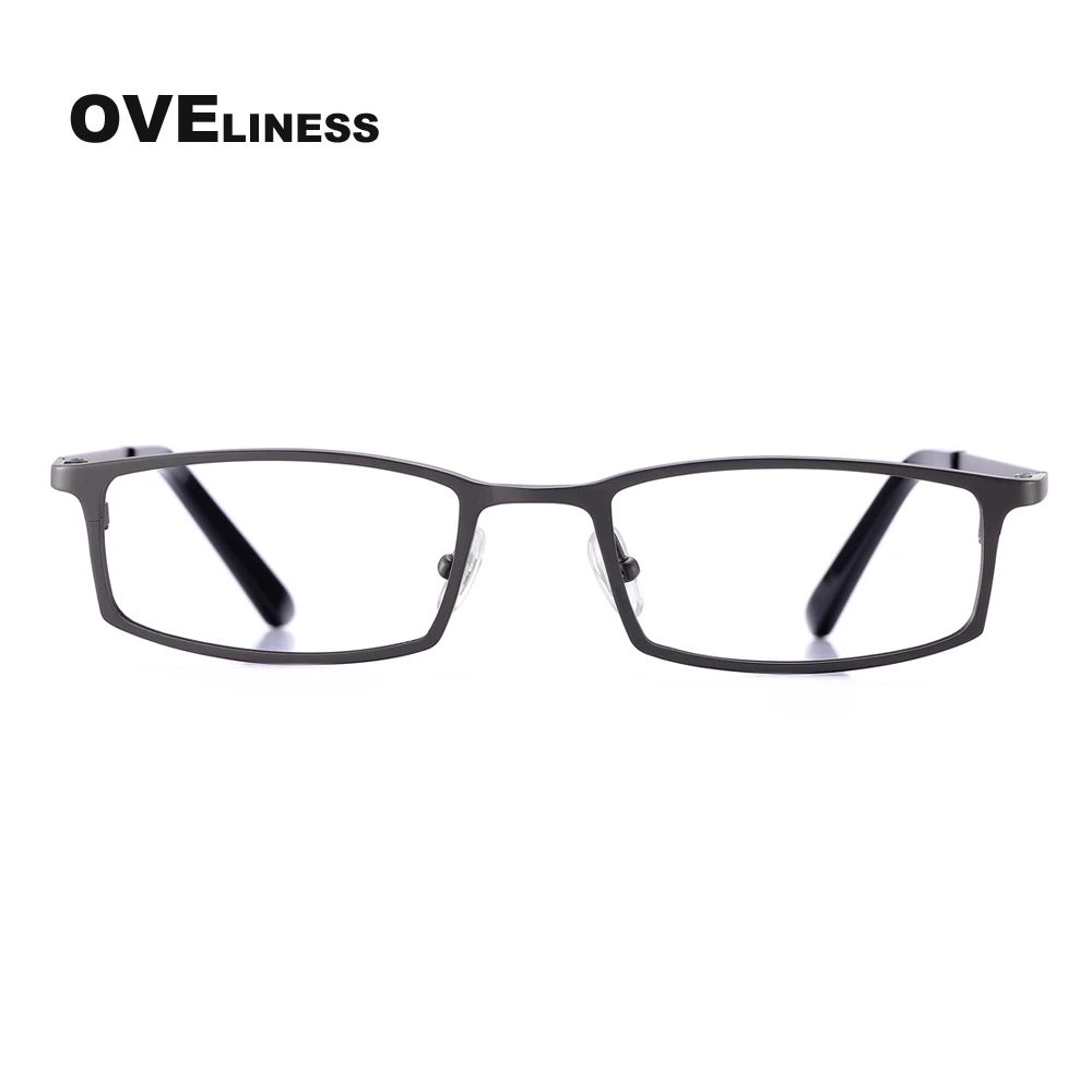 טיטניום כיכר משקפיים מסגרת לגברים מלא רים מתכת משקפיים אופטיים מסגרת זכר קוצר ראייה מרשם מחזה משקפי מסגרות