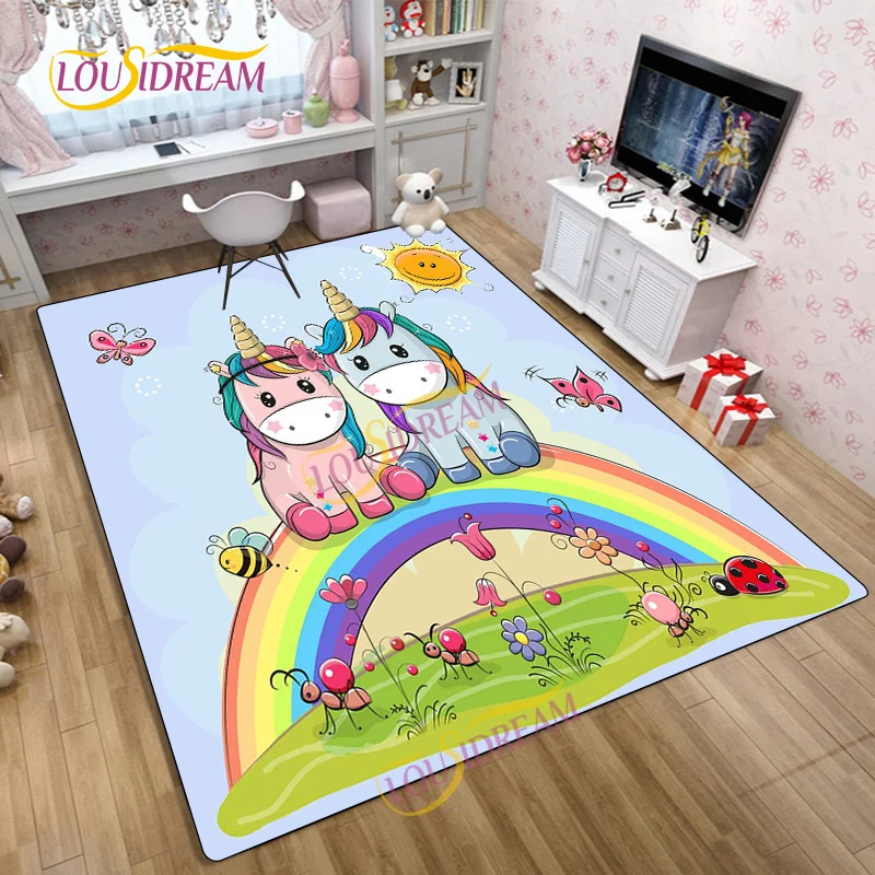 קריקטורה משחק ילדים אזור משחקים בפלאש שטיח מחצלת-קרן שטיחים בבית חדר שינה שטיח מטבח מסדרון באזור השטיח תמיכה אישית