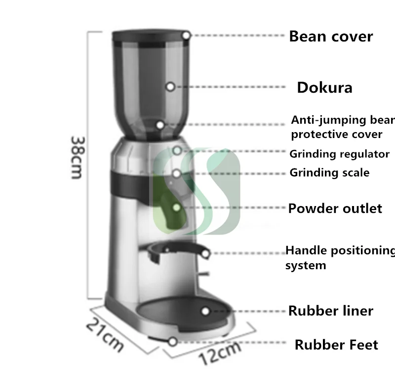 תכליתי חיסכון עבודה פולי קפה עיבוד אוטומטי כלי שחיקה אבקת שורף אשפה המכונה Micronizer ציוד